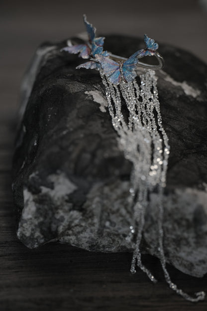 Butterfly Ear Cuff in Blue