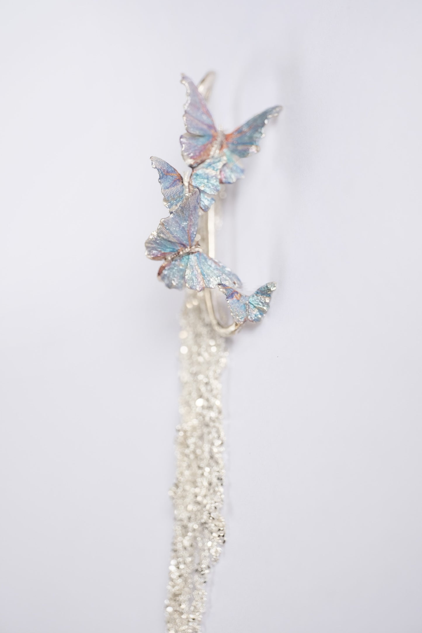 Butterfly Ear Cuff in Blue
