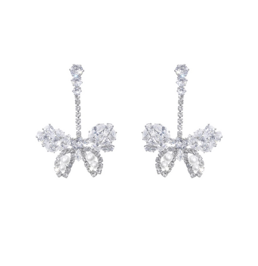 wardrobes by chen butterfly pendant earrings