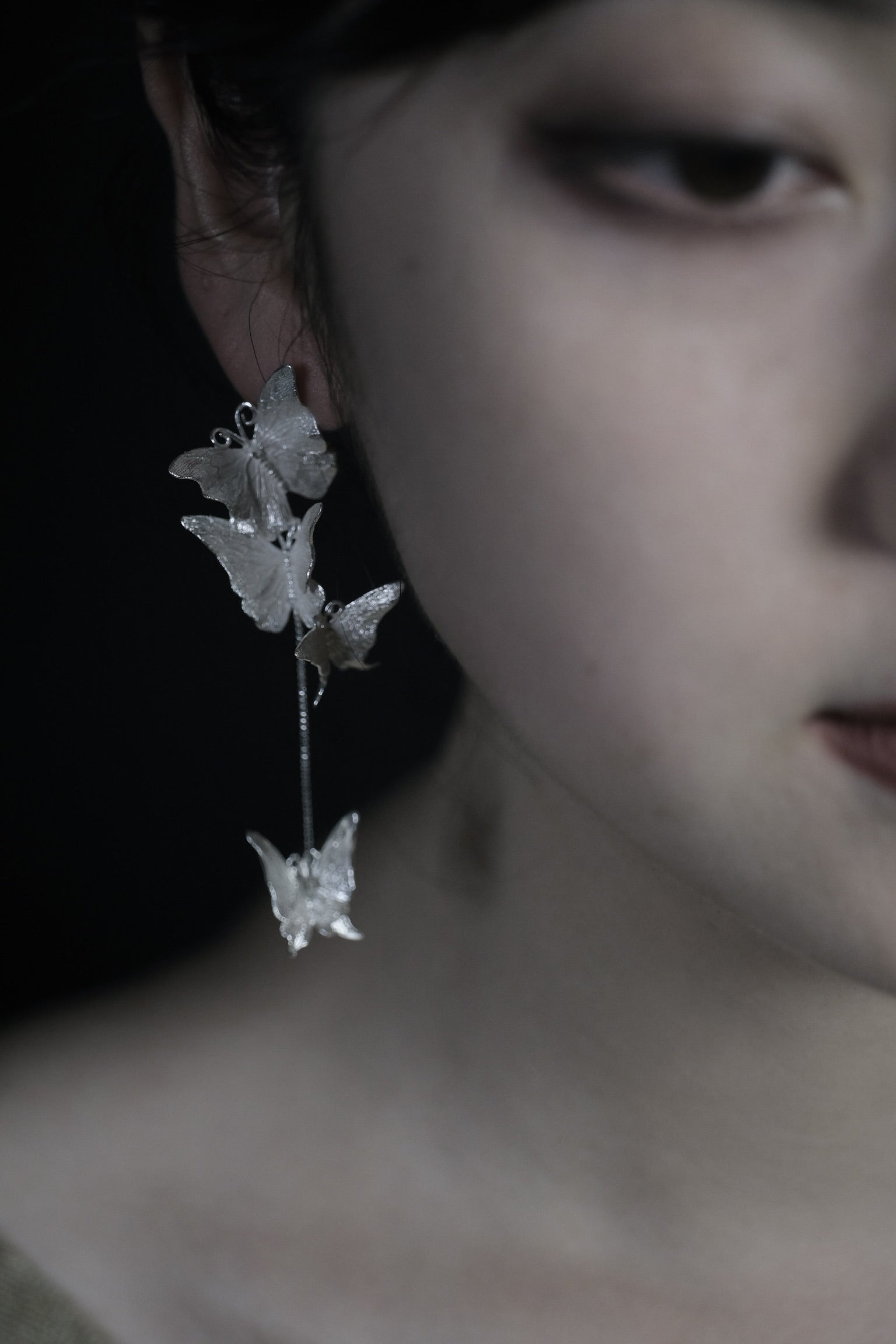 Asymmetrical Butterfly Earrings