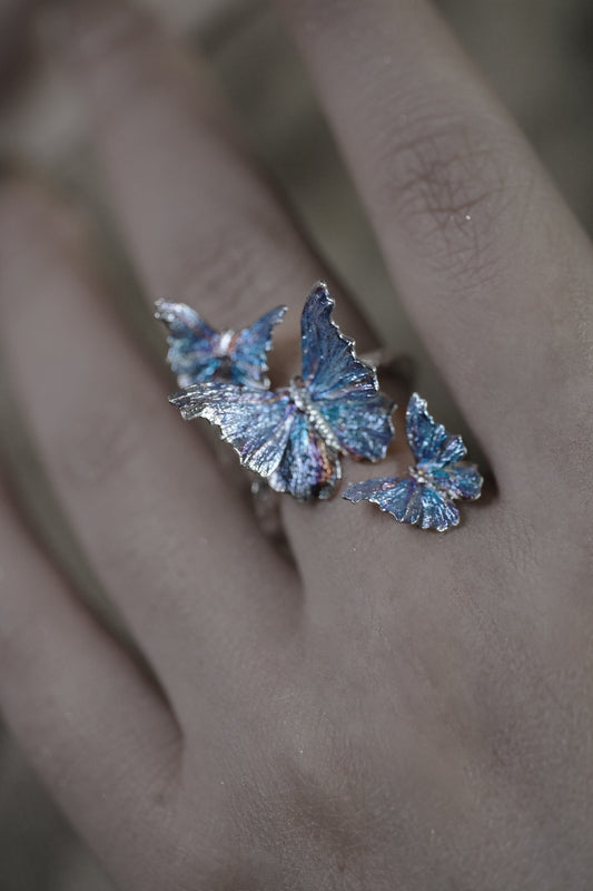 Butterfly Ring Blue