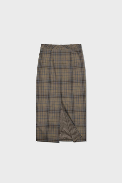 Checked Maxi Skirt