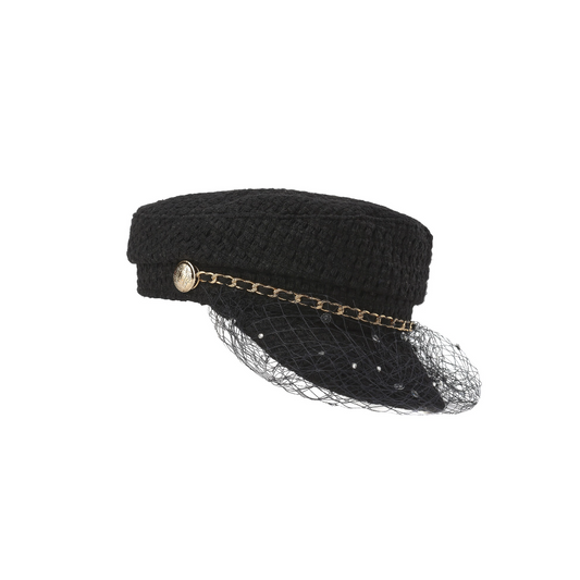 KINGWEN Black Beret Lace