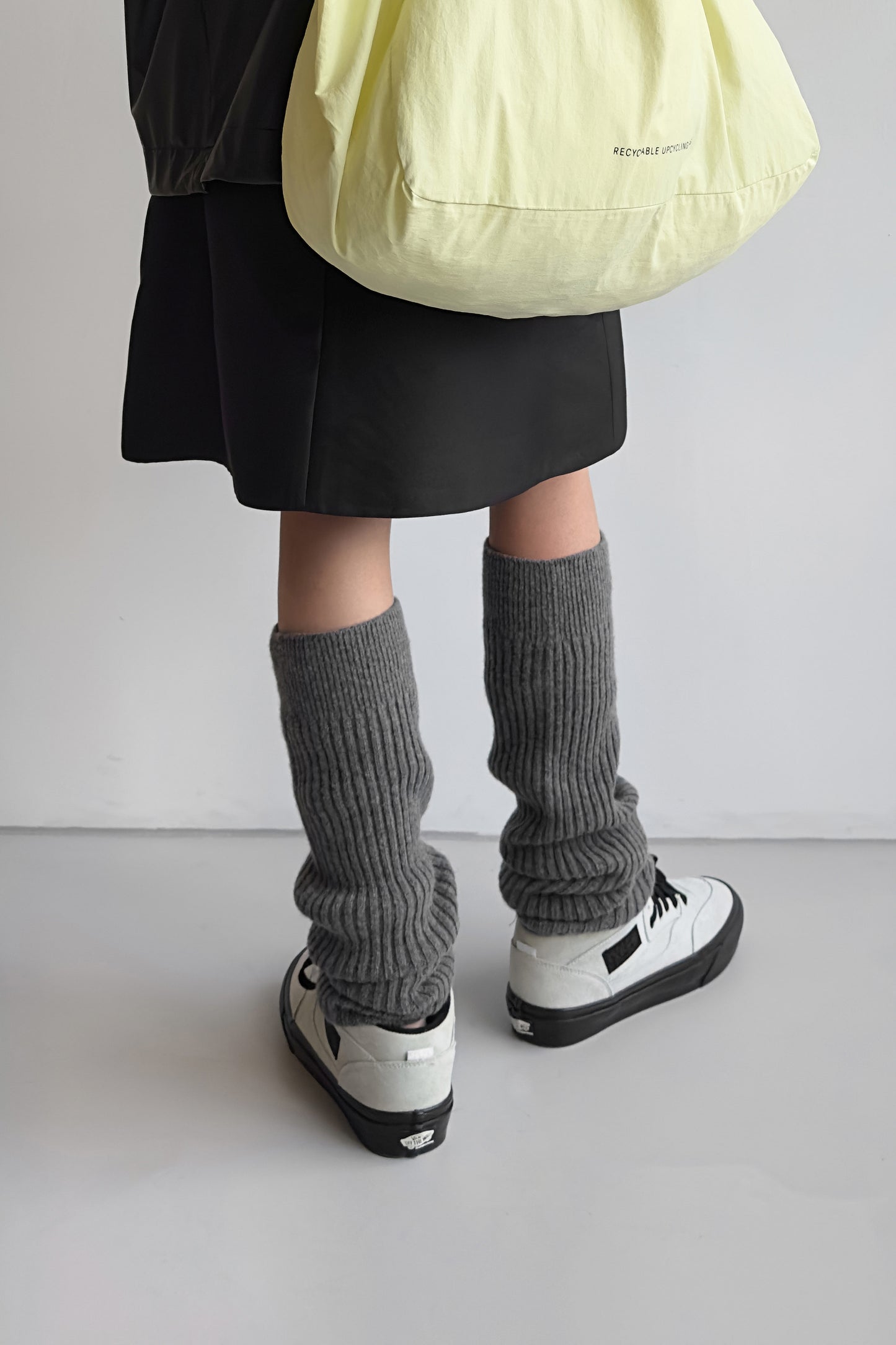 Fluffy Leg Warmer in Grey