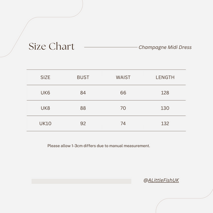 Champagne Midi Dress