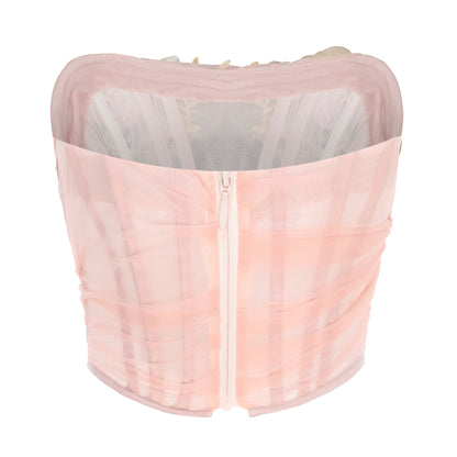 Fishbone Bustier with Roses