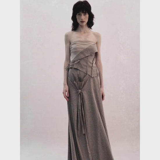 Elywood 24aw Purple Top and Skirt