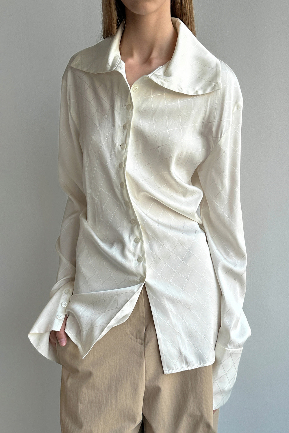 Ivory Silk Shirt