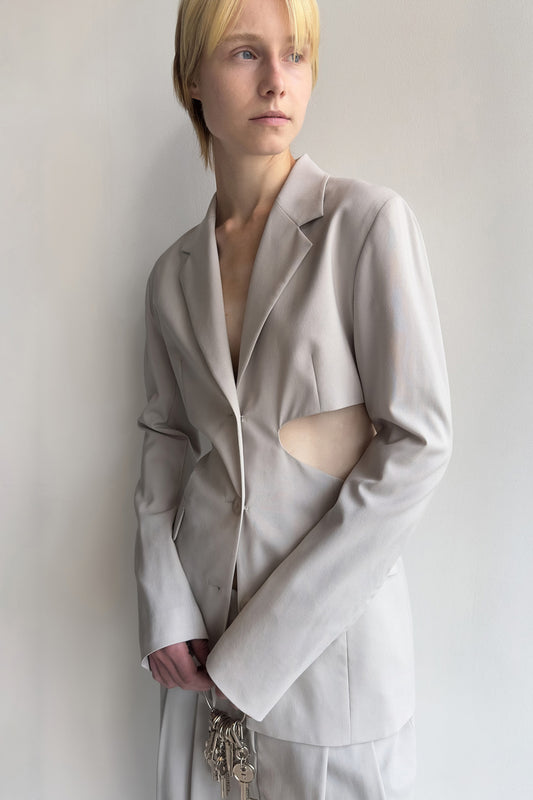Sleek Slim Cut-out Blazer