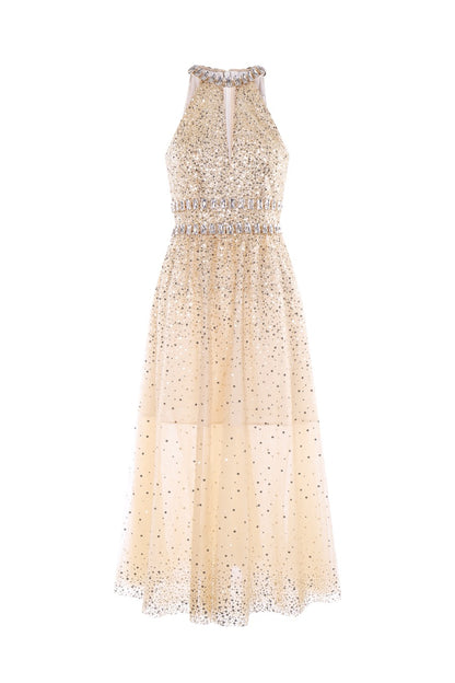Champagne Midi Dress